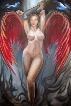 red-angel schilderij